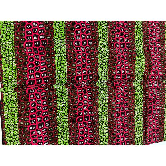 6 yards wholesale African Print Fabric/ Ankara kente multi color print - Picture 5 of 7